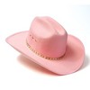 Western Express Felt Finish Western Cattleman Hat with Hat Band - 2 of 4