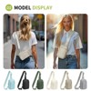 Unique Bargains Waterproof Lightweight Breathable Durable Hiking Daypacks Chest Bag Khaki - 2 of 4