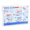 JuzToys 16pcs Hopital Doctor Kit with Light & Sound – Pretend Play Doctor Medical Tools Include Stethoscope, Syringe, ID Badge – Blue - image 4 of 4