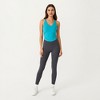 Anna-Kaci Active Women's V-Neck Ruched Side Tank Top with Fitted Stretch Fabric and Sleek Contoured Silhouette - 3 of 4