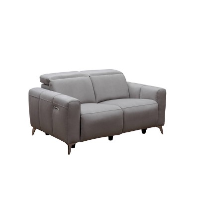 Archer Fabric Power Recliner Sofa Loveseat with Power Headrests Gray - Abbyson Living