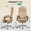GALAXHERO Executive Leather Home Office Chair with Footrest, High Back Heavy Duty Ergonomic Desk Chair, Big and Tall with Lumbar Support - 3 of 4