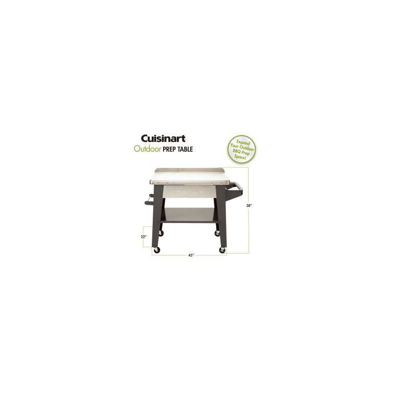 Cuisinart Outdoor Stainless Steel Prep Table, 4 of 7