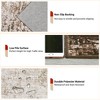 Washable Area Rug, Soft Modern Bordered Abstract Low Pile Non-Slip Carpet, Living Room Bedroom Throw Rug for Dining Room Home Decor - 3 of 4