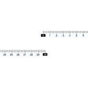 Unique Bargains Metric Self-Adhesive Peel and Stick Waterproof Measuring Tape 10 Pcs - 1 of 4