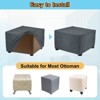 Unique Bargains Polyester Rectangular Stretchy Elastic Stool Cover Medium Fit Length 23"-27" - 4 of 4