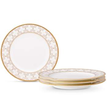 Noritake Trefolio Gold Set of 4 Bread & Butter/Appetizer Plates