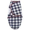 Hudson Baby Infant Boy Quilted Cotton Swaddle Wrap 3pk, Football, 0-3 Months - 4 of 4