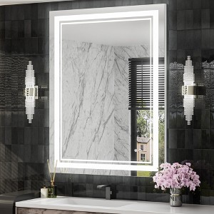 Keonjinn LED Front Light Bathroom Vanity Wall Mirror, Anti-Fog, Dimmable - 1 of 4