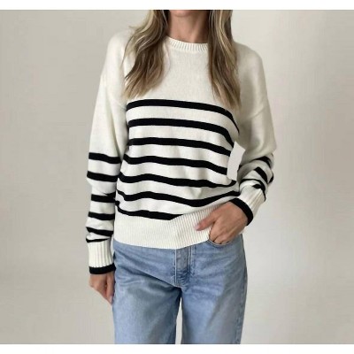 Women's Carleigh Striped Sweater - SIX/FIFTY