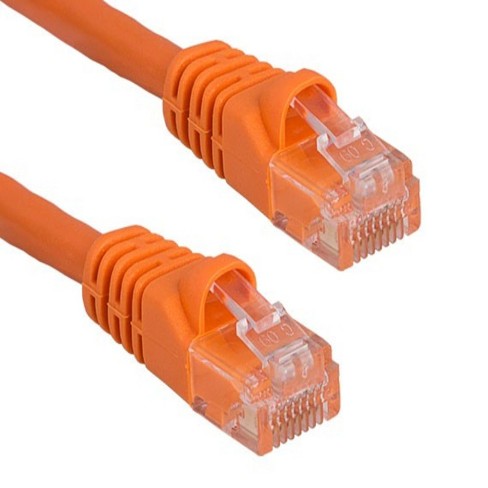 SANOXY Cables and Adapters; 7ft Cat5e 350 MHz UTP Snagless Crossover Ethernet Network Patch Cable, Orange - image 1 of 2