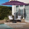 Best Choice Products 10ft 3-Tier Patio Umbrella, Market Sun Shade w/ Tilt Adjustment, Easy Crank - 4 of 4