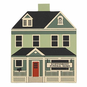 Cat's Meow Village 5.0 Inch Stiffenbody Funeral Home Everyday Building , Series Vi Retired (1PC) - 1 of 4