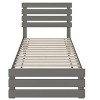 AFI Furnishings Oxford Twin Extra Long Bed with Footboard and USB Turbo Charger in Grey - 4 of 4