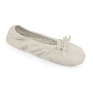 Softones by MUK LUKS Women's Stretch Satin Ballerina Slipper - 1 of 4