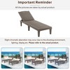 Whisen 2-Piece Outdoor Polypropylene Chaise Lounge Chair Set with Adjustable Backrest - 3 of 4
