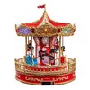 Kurt Adler 11.1-Inch Battery Operated Multicolor LED Lighted Musical Santa Carousel With Motion Table Piece - 3 of 4