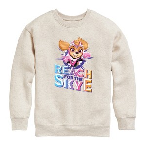 Boys' - Paw Patrol - Reach For The Skye Lightning Graphic Long Sleeve Fleece Sweatshirt - 1 of 4