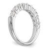 Black Bow Jewelry 14K White Gold 1.0 or 1.6 Ctw Lab Created Diamond 9-Stone Tapered Band - 3 of 4
