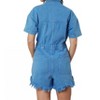 Women's Washed Romper - Peach Love - 4 of 4