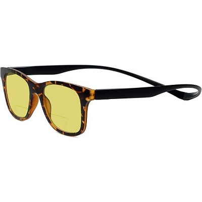 Magz Chelsea Magnetic Front Connecting Polarized Sun OR Bi-Focal Sunglasses in Black Blue