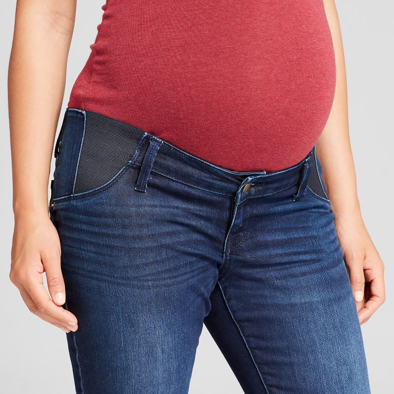 Under Belly Skinny Maternity Jeans - Isabel Maternity by Ingrid & Isabel™ Dark Wash, 4 of 6
