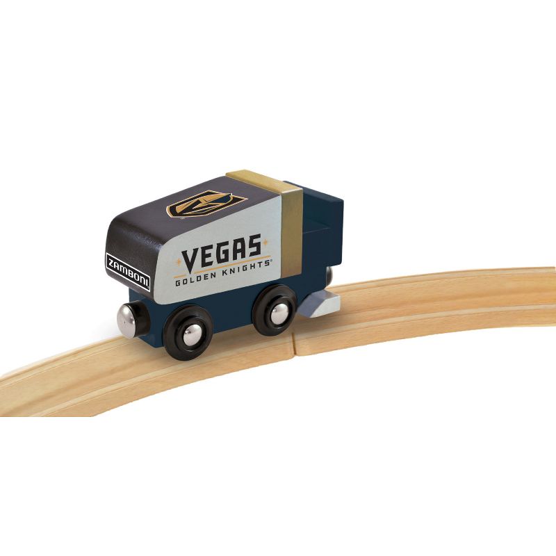 MasterPieces Officially Licensed NHL Las Vegas Golden Knights Wooden Toy Train Engine For Kids, 5 of 6
