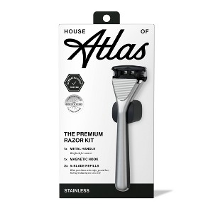 House of Atlas Premium Razor Kit - Stainless - 5ct - 1 of 4