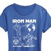 Women's - Marvel - Iron Man Schematic Short Sleeve Graphic T-Shirt - 2 of 4