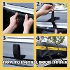 15&21 Cubic Foot Waterproof Roof Bag, Universal Fit for All Vehicles, Includes Anti-Slip Mat, Storage Pouch & Door Hooks - 4 of 4
