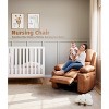 Oversized 27" Recliner Chairs with Heat and Massage - 360° Swivel Lazy Sofa for Adults- Manual Chair Recliner with Cup Holder - 4 of 4