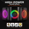 Pyle 8" Wireless Bluetooth Party Speaker with TWS, Tripod Stand, LED Ring Lights, Mic Input, FM Radio, USB/SD – Rechargeable – PPHP868STBG - 4 of 4