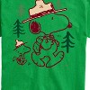 Men's - Peanuts - Snoopy Woodstock Hiking Short Sleeve Graphic T-Shirt - 2 of 4