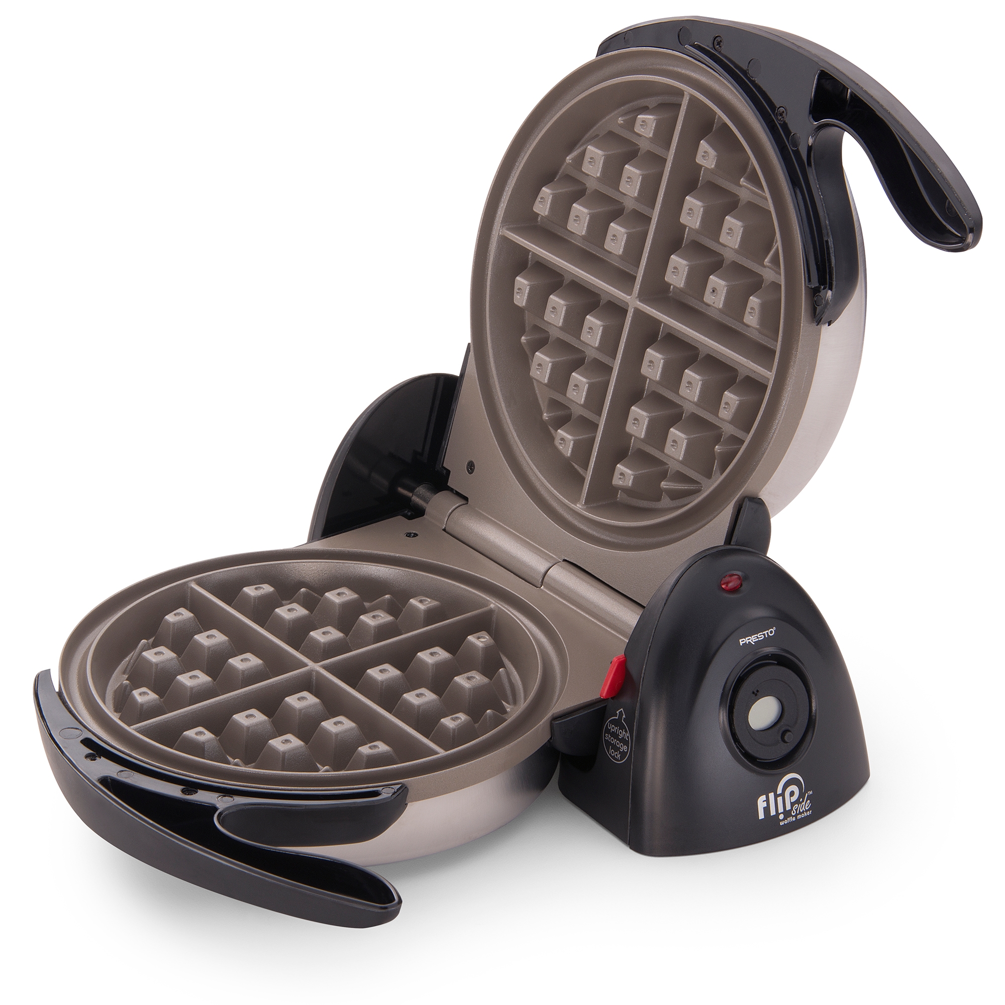 Presto FlipSide Belgian Waffle Maker, Nonstick Kitchen Appliance, 7 Inch, Black