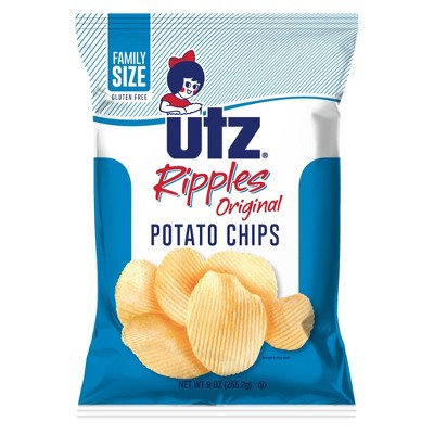 Utz Ripples Original Potato Chips - 7.75oz : Target