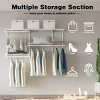 Racxily Custom Closet Organizer Kit 3 to 5 Feet Wall-Mounted Closet System with Hang Rod - 4 of 4