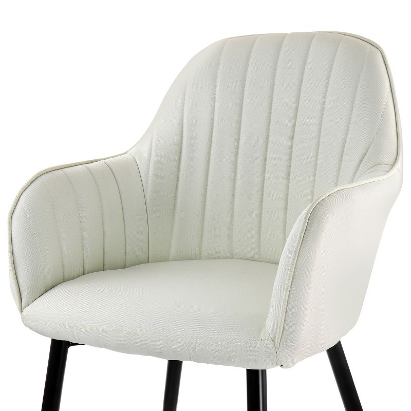Elama 2 Piece Fabric Tufted Chair Set, 5 of 10