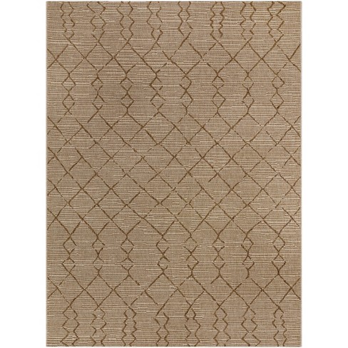 5' X 7' Global Stripe Outdoor Rug Neutral - Threshold™ : Target