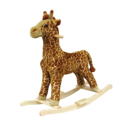 Toy Time Kids' Plush Giraffe Rocker, Rocking Toy For Ages 3 and Up
