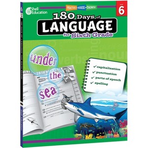 180 Days(tm) Language for Sixth Grade - (180 Days of Practice) by  Suzanne Barchers (Paperback) - 1 of 1