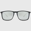 Anna-Kaci  Unisex Square Polarized Lightweight UV Protection Sunglasses - Red Frame - Silver Lens - 2 of 4