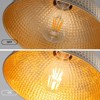 LLHZSY Hammered Pendant Chandelier Light 10 1/4" Wide Light Fixture for Kitchen Island Dining Room - Antique Bronze - 2 of 4