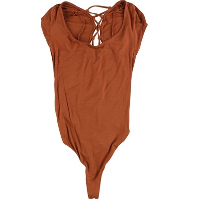 Free People Womens About the Back Bodysuit Jumpsuit