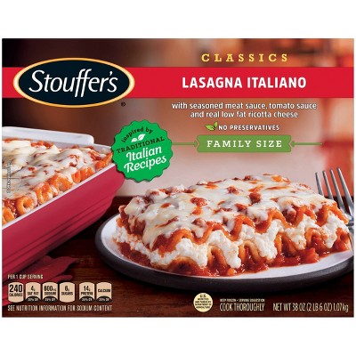 Stouffer's Frozen Lasagna Italiano Family Size - 38oz : Target