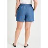 June + Vie by Roaman's Women's Plus Size Denim Bermuda Shorts - 3 of 4