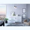 NicBex 6 Wide Drawers Dresser,Modern Double Dressers with Wood Pattern,Minimalist Chest of Drawers for Bedroom,Living Room,Hallway,Storage Cabinet - 2 of 4