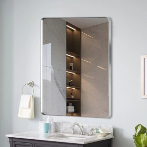 40x36 Inch Brushed Nickel Aluminium Frame Bathroom Mirror - 1 of 1