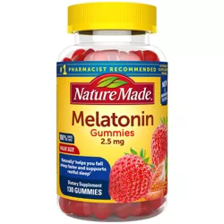 Nature Made Melatonin 2.5mg Occasional Sleep Aid Melatonin Gummies 