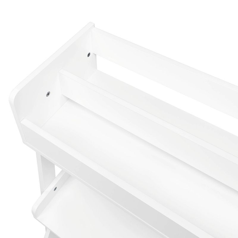 Kids&#39; 3 Tier Ladder Shelf with Bookrack and Toy Organizer White - RiverRidge Home, 3 of 10