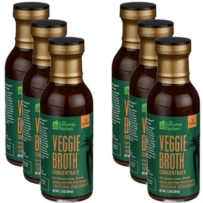 The Sonoma Kitchen Veggie Broth Concentrate - Case of 6 - 7.2 oz